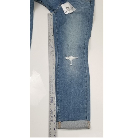 PAIGE Kylie Mid-Rise Crop with Roll Up C2 - Picture 5 of 6